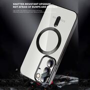 Husa pentru Samsung Galaxy S21 Plus cu MagSafe si protectie pentru lentile anti-shock 1.5 mm - rosu