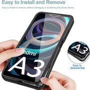 Pachet 360: Husa cu folie integrata pentru Xiaomi Redmi A3 Cover360 fata / spate - roz