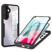 Pachet 360: Husa cu folie integrata pentru Samsung Galaxy A14 Cover360 fata / spate - negru