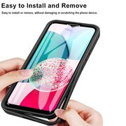 Pachet 360: Husa cu folie integrata pentru Samsung Galaxy A14 Cover360 fata / spate - mov