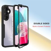 Pachet 360: Husa cu folie integrata pentru Samsung Galaxy A34 Cover360 fata / spate - blue