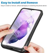 Pachet 360: Husa cu folie integrata pentru Samsung Galaxy S23 Cover360 fata / spate - negru