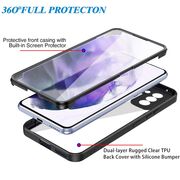 Pachet 360: Husa cu folie integrata pentru Samsung Galaxy S23 Cover360 fata / spate - negru