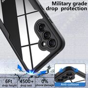 Pachet 360: Husa cu folie integrata pentru Samsung Galaxy S24 Cover360 fata / spate - blue