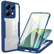 Pachet 360: Husa cu folie integrata pentru Xiaomi Redmi Note 13 Pro 5G Cover360 fata / spate - blue