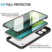 Pachet 360: Husa cu folie integrata pentru Xiaomi Redmi Note 13 Pro 5G Cover360 fata / spate - roz
