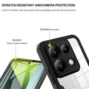 Pachet 360: Husa cu folie integrata pentru Xiaomi Redmi Note 13 Pro 5G Cover360 fata / spate - mov