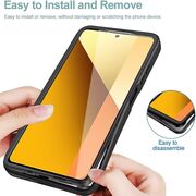 Pachet 360: Husa cu folie integrata pentru Xiaomi Poco X6 Pro Cover360 fata / spate - roz