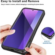 Pachet 360: Husa cu folie integrata pentru Oppo A79 Cover360 fata / spate - mov