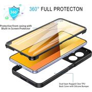 Pachet 360: Husa cu folie integrata pentru Xiaomi Poco X6 Pro Cover360 fata / spate - negru