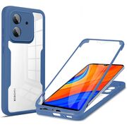 Pachet 360: Husa cu folie integrata pentru Xiaomi Redmi 13C 4G Cover360 fata / spate - blue