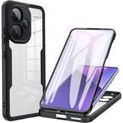 Pachet 360: Husa cu folie integrata pentru Oppo A79 Cover360 fata / spate - roz