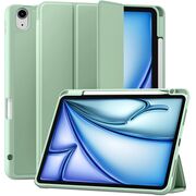 Husa pentru Apple iPad Air 11 2024 / 2025​ M2, M3 cu functie wake-up/sleep si compartiment pentru Apple Pen, tip stand, verde deschis