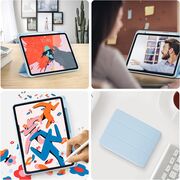 Husa pentru Apple iPad Air 11 2024 / 2025​ M2, M3 cu functie wake-up/sleep si compartiment pentru Apple Pen, tip stand, sky blue