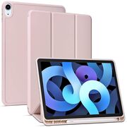 Husa Apple iPad Air 11 2024 / 2025​ M2, M3 cu functie wake-up/sleep si compartiment pentru Apple Pen, rose gold