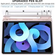 Husa Apple iPad Air 11 2024 / 2025​ M2, M3 cu functie wake-up/sleep si compartiment pentru Apple Pen, rose gold