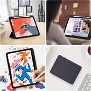 Husa pentru Apple iPad Air 11 2024 / 2025​ M2, M3 cu functie wake-up/sleep si compartiment pentru Apple Pen, tip stand, negru