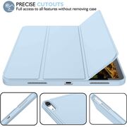 Husa pentru Apple iPad Air 11 2024 / 2025​ M2, M3 cu slot pentru Apple Pencil, sky blue