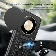 Husa pentru Huawei Nova 12i Ring Armor Kickstand Tough Rugged Cover cu protectie camera - blue