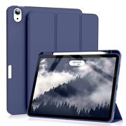 Husa pentru Apple iPad Air 11 2024 / 2025​ M2, M3 cu functie wake-up/sleep si compartiment pentru Apple Pen, tip stand, navy blue