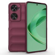 Husa pentru  Huawei nova 12 SE Liquid Silicone, Microfibre Lining, Non-Slip Airbag Design, bordeaux