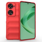 Husa pentru  Huawei nova 12 SE Liquid Silicone, Microfibre Lining, Non-Slip Airbag Design, rosu