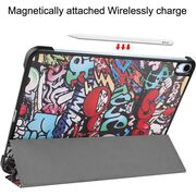 Husa pentru Apple iPad Air 11 2024 / 2025​ M2, M3, cu functie wake-up/sleep, tip stand, graffiti
