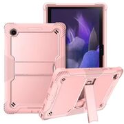 [Pachet 360°] Husa + folie din sticla Samsung Galaxy Tab A7 10.4 2020 T500/T505 Techsuit Rugged TabShell, roz