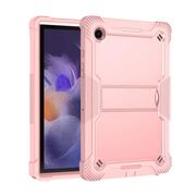 [Pachet 360°] Husa + folie din sticla pentru  Samsung Galaxy Tab A9 Plus Rugged Heavy Duty - roz