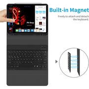 Husa cu tastatura iluminata pentru Apple iPad Air 11 2024 / 2025​ M2, M3, negru