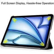 Husa pentru Apple iPad Air 11 2024 / 2025, cu functie wake-up/sleep, tip stand, negru