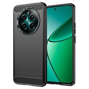 Husa pentru Realme 12+ Liquid Carbon Silicone, negru