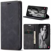 Husa tip carte pentru Oppo A98 Retro Business cu inchidere magnetica, negru