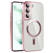 Husa pentru Samsung Galaxy S21 FE cu MagSafe si protectie pentru lentile anti-shock 1.5 mm - pink
