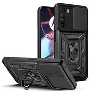 Husa pentru Motorola Edge 30 Pro cu inel Ring Armor Kickstand Tough Rugged, negru