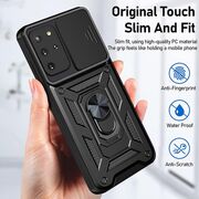 Husa pentru Samsung Galaxy S20 Plus cu inel Ring Armor Kickstand Tough, protectie camera, rose gold
