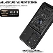 Husa pentru Samsung Galaxy S20 Plus cu inel Ring Armor Kickstand Tough, protectie camera, rose gold
