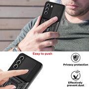Husa pentru Samsung Galaxy S21 Plus cu inel Ring Armor Kickstand Tough, protectie camera, rose gold