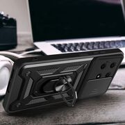 Husa pentru Honor X8a Ring Armor Kickstand Tough Rugged Cover cu protectie camera, rose gold