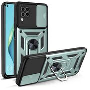 Husa pentru Huawei P40 Lite Armor Kickstand Tough Rugged Cover cu protectie camera, verde