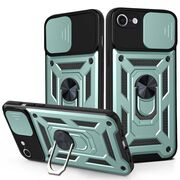 Husa pentru iPhone 6 Plus / 6s Plus cu inel Ring Armor Kickstand Tough Rugged, verde