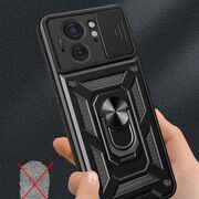 Husa pentru Motorola Edge 40 cu inel Ring Armor Kickstand Tough Rugged, verde