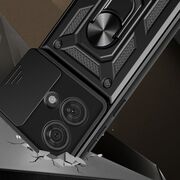 Husa pentru Motorola Edge 40 NEO cu inel Ring Armor Kickstand Tough Rugged, rose gold