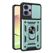 Husa pentru Motorola Moto G13, G23 cu inel Ring Armor Kickstand Tough, protectie camera, verde