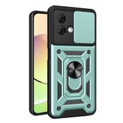 Husa pentru Motorola Moto G84 Ring Armor Kickstand Tough, protectie camera, verde