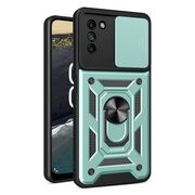 Husa pentru Nokia G21 / G11 Ring Armor Kickstand Tough, protectie camera, verde