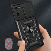 Husa pentru Nokia G21 / G11 Ring Armor Kickstand Tough, protectie camera, verde
