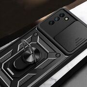Husa pentru Nokia G21 / G11 Ring Armor Kickstand Tough, protectie camera, rose gold