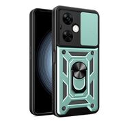 Husa pentru OnePlus Nord CE 3 Lite Ring Armor Kickstand Tough, protectie camera, verde