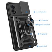 Husa pentru Oppo A18 / A38 cu inel Ring Armor Kickstand Tough, protectie camera, rose gold
